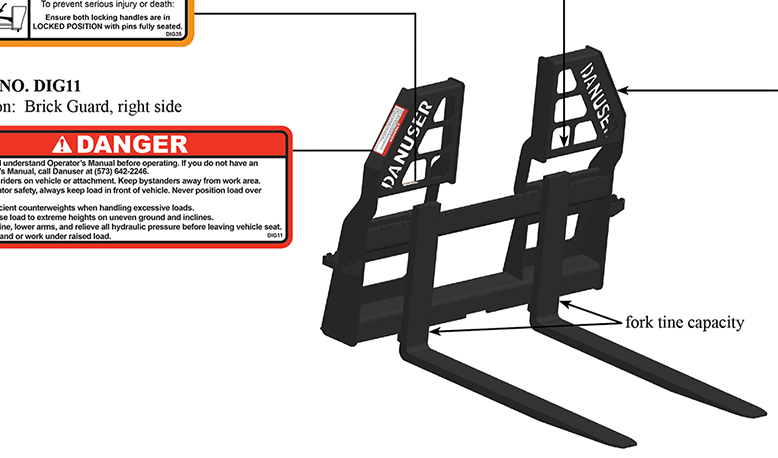 Decals & Safety Signs - Danuser