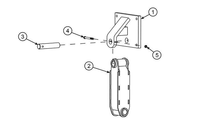 Bolt-On Bucket Mounting Kit - Danuser