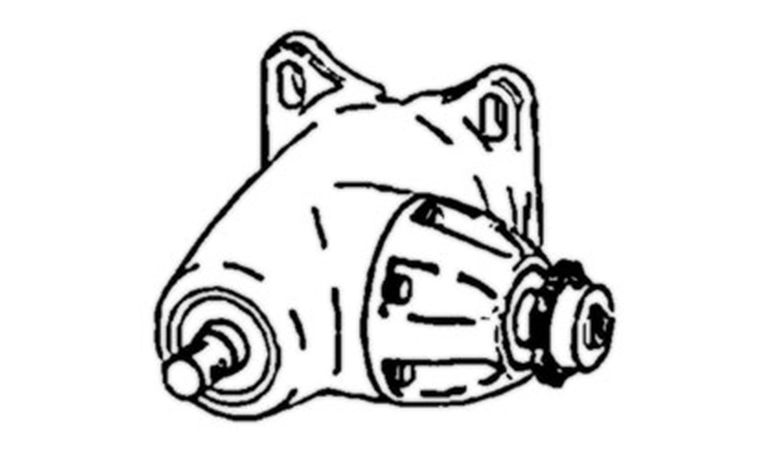 Fireplug Style Gearbox Drawing Line drawing of fireplug style gearbox